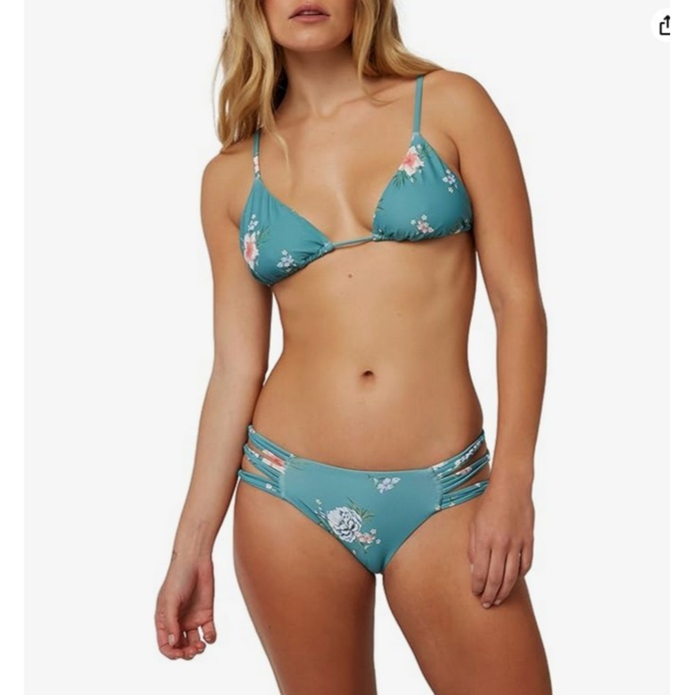 Womens Size S - O'neill Swim Chan Floral Boulders Full-Coverage Bikini Bottom
